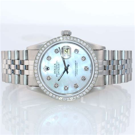 rolex datejust 36 diamond bezel|rolex 36mm stainless steel datejust.